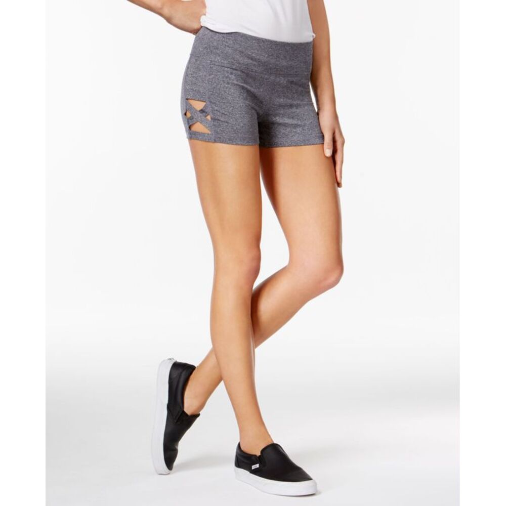 Material Girl Active Juniors Crisscross Cutout Shorts